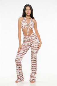 The Printed Bra and Pant Set