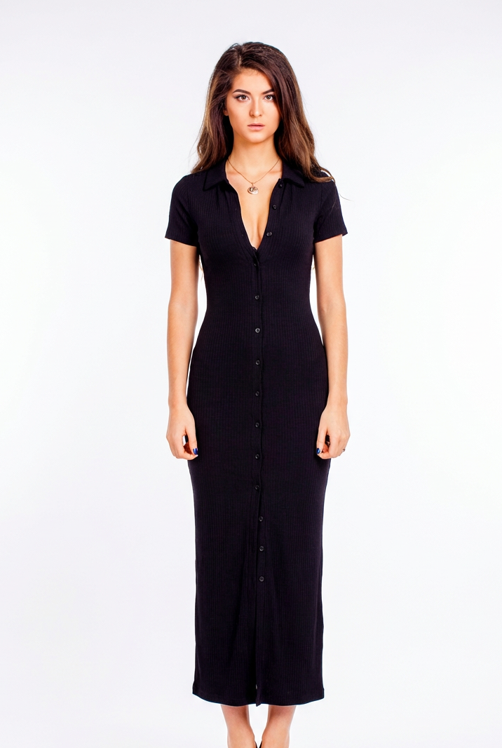The Button Backless Dress