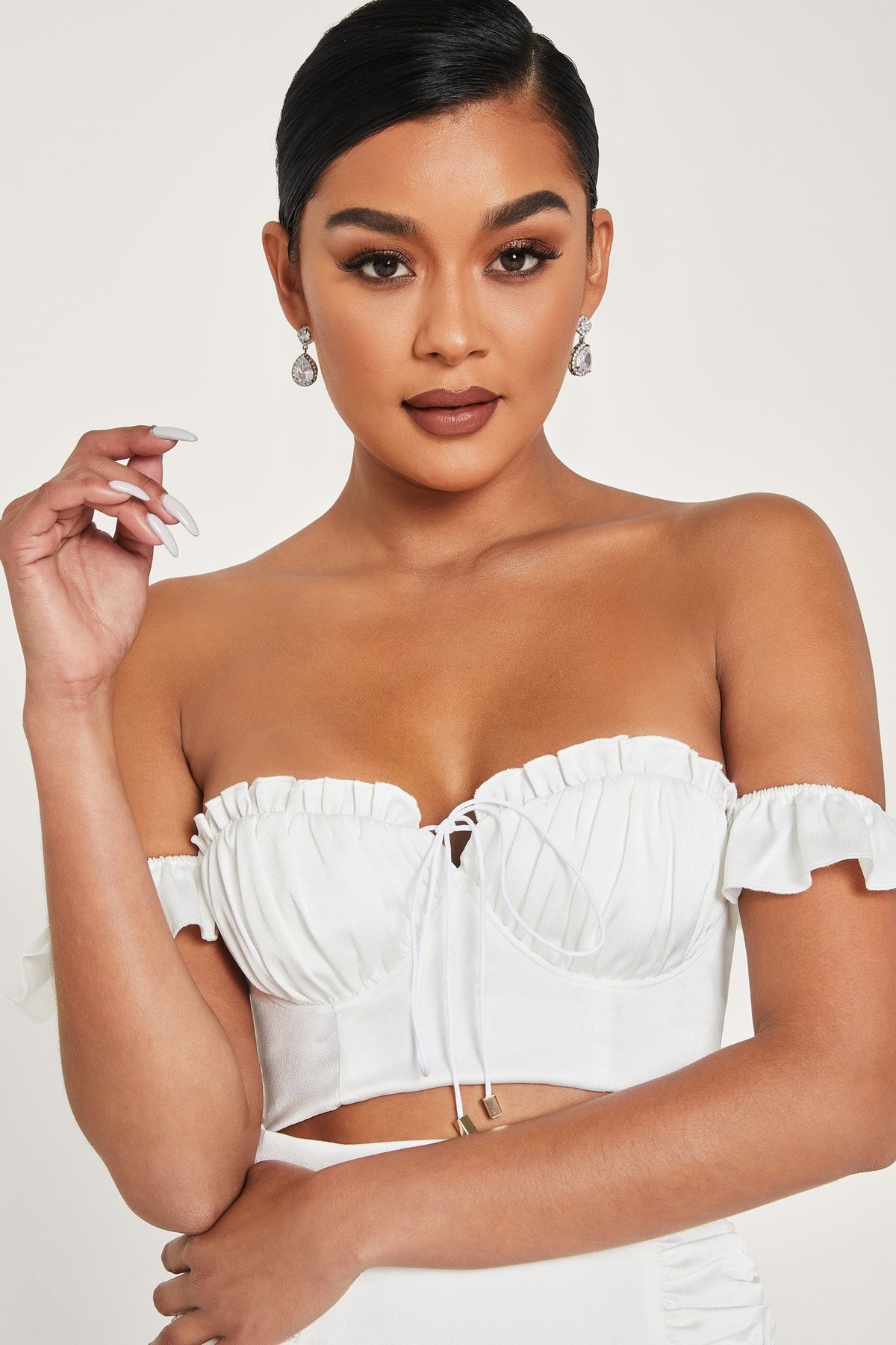 The Elan Off-Shoulder Corset Top