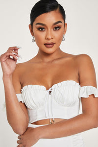 The Elan Off-Shoulder Corset Top