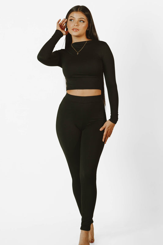 Adele Longsleeve Crop Set