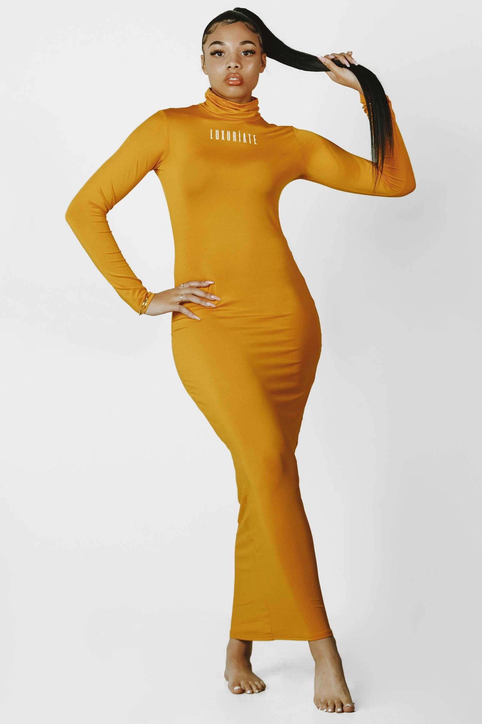 Yellow LUX Signature Bodycon Dress