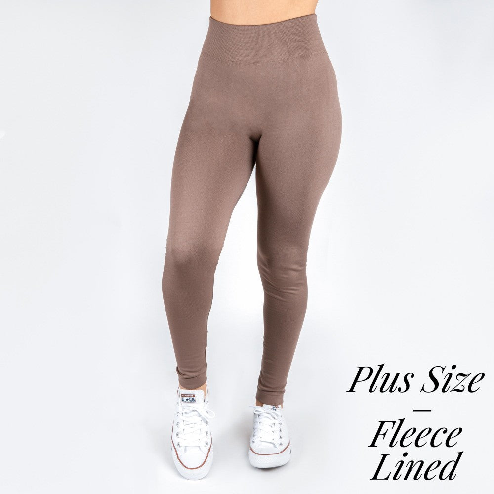 Plus Size Fleece Lined Leggings – LUXURIATE