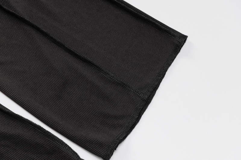 Black Backless Chain Pant Set