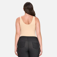 The Plus Size Seamless V-Neck Bodysuit
