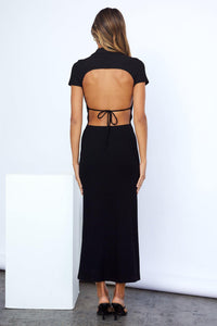 The Button Backless Dress