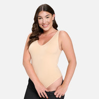 The Plus Size Seamless V-Neck Bodysuit