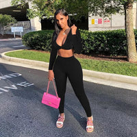 The Miami Cropped Pant Set